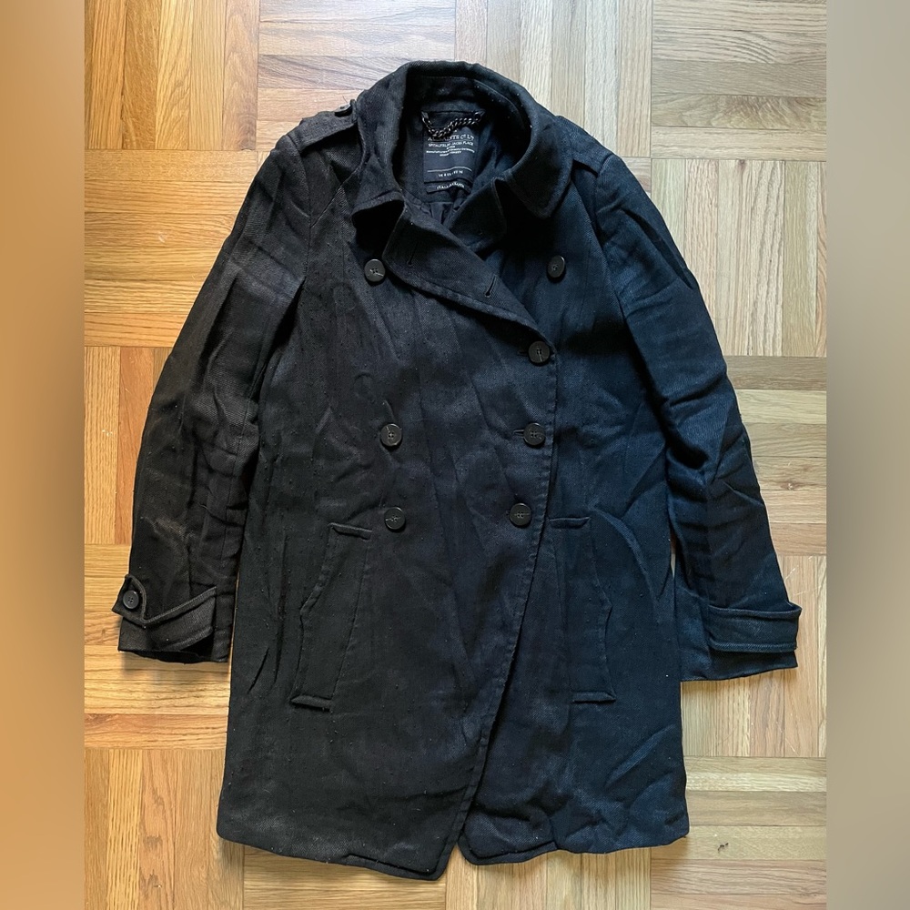 ALL SAINTS Linen and Wool Coat US 4